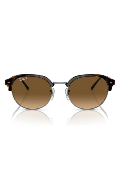 Shop Ray Ban Rb4429 53mm Gradient Polarized Sunglasses In Havana