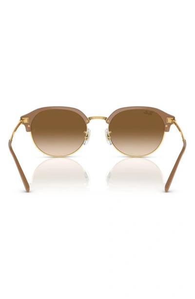 Shop Ray Ban Clubmaster 53mm Sunglasses In Beige