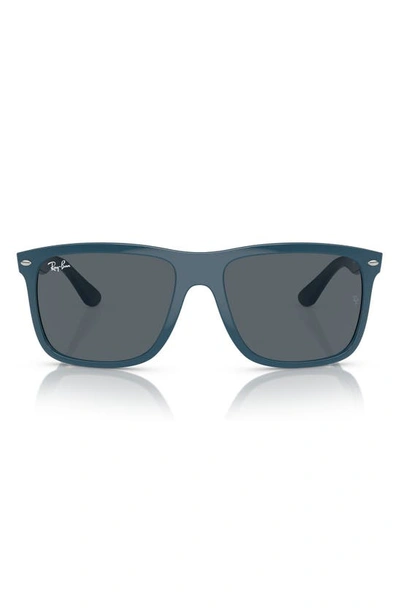 Shop Ray Ban 57mm Square Sunglasses In Blue