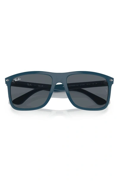 Shop Ray Ban 57mm Square Sunglasses In Blue
