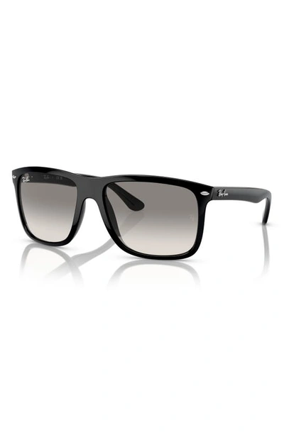 Ray Ban 57mm Gradient Square Sunglasses In Black