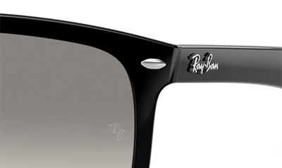 Ray Ban 57mm Gradient Square Sunglasses In Black