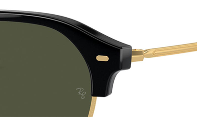 Ray Ban 53mm Irregular Sunglasses In Black