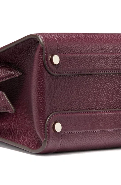 Kate Spade New York Medium Knott Pebbled Leather Satchel In Deep Cherry