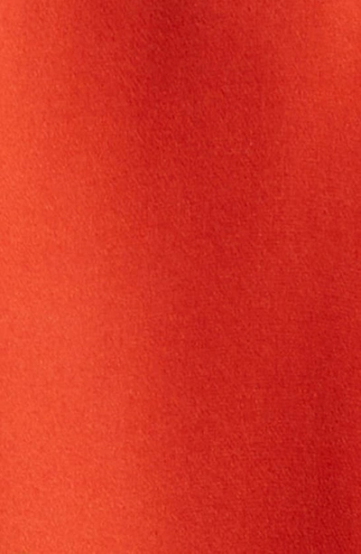 Shop L Agence L'agence Nina Print Silk Shirt In Red Clay Multi Straight Belt