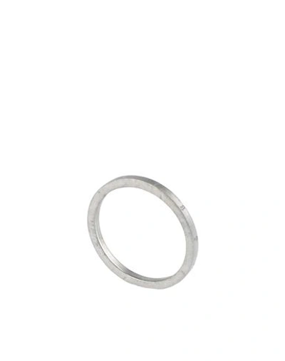 Shop Maison Margiela Man Ring Silver Size M 925/1000 Silver