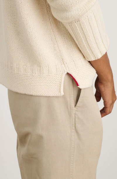 Shop Alex Mill Drawstring Merino Wool Blend Sweater In Ivory