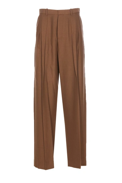 Shop Victoria Beckham Trousers In Brown