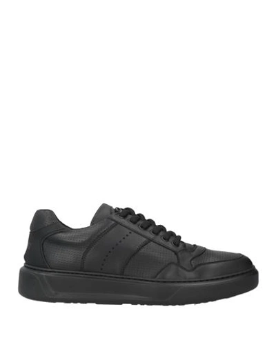 Shop Giovanni Conti Man Sneakers Black Size 9 Calfskin