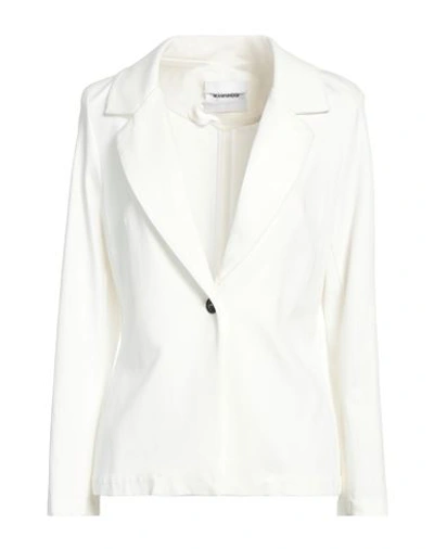 Shop Brand Unique Woman Blazer Ivory Size 3 Viscose, Polyamide, Elastane In White