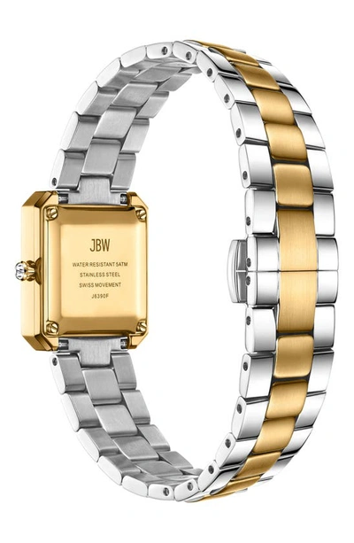 Jbw Women's Arc Single Stainless Steel Bracelet Watch, 23mm X 25mm In Two-tone