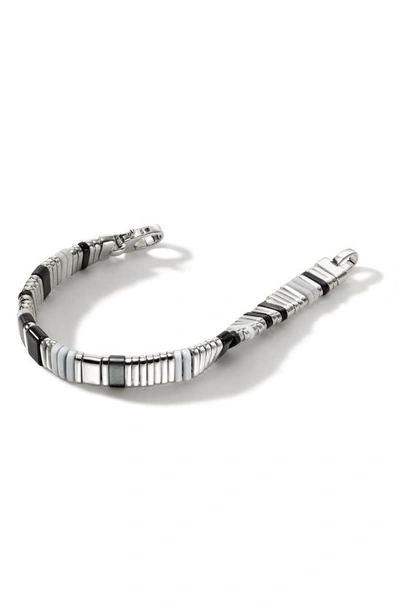 Shop John Hardy Colorblock Sterling Silver Bracelet In Black