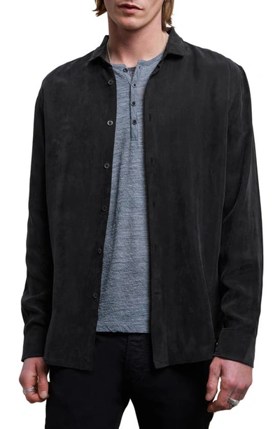 Shop John Varvatos Slim Fit Button-up Shirt In Black