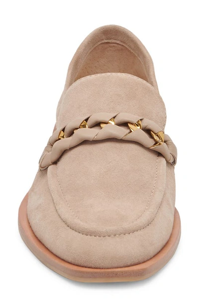 Shop Dolce Vita Sallie Loafer In Taupe Suede
