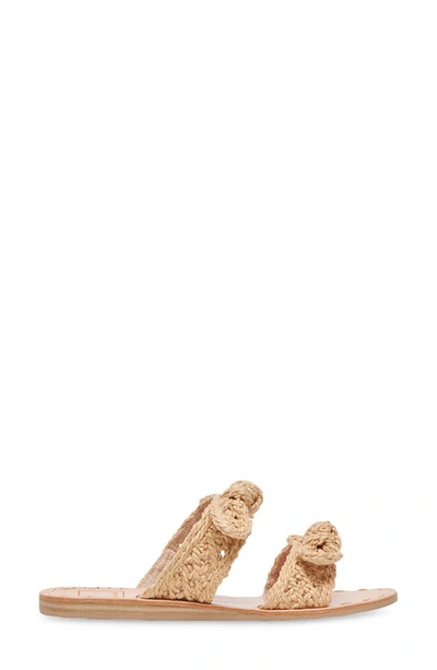 Shop Dolce Vita Dinah Slide Sandal In Lt Natural Raffia