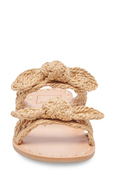 Dolce Vita Dinah Slide Sandal In Lt Natural Raffia