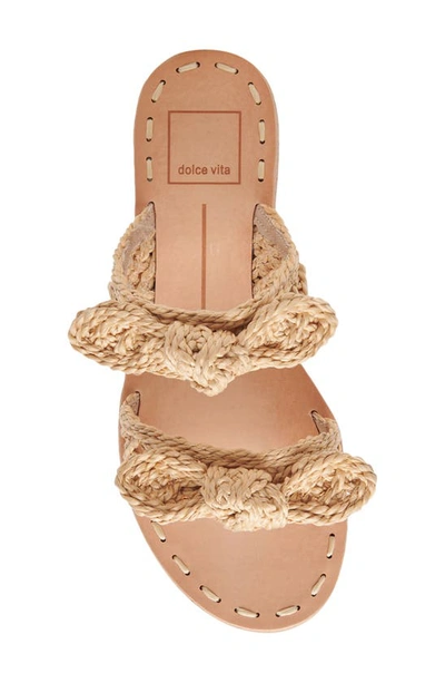 Shop Dolce Vita Dinah Slide Sandal In Lt Natural Raffia