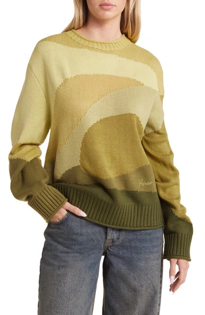Shop House Of Sunny The Eden Landscape Sweater In Multi