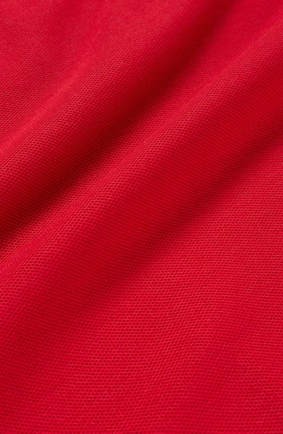 Shop Psycho Bunny Kids' Apple Valley Tipped Piqué Polo In Brilliant Red