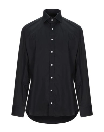 Shop Bastoncino Man Shirt Black Size 16 ½ Cotton, Elastane