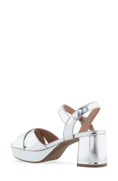 Aerosoles Cosmos Suede Sandal In Silver