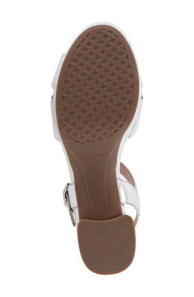 Aerosoles Cosmos Suede Sandal In Silver