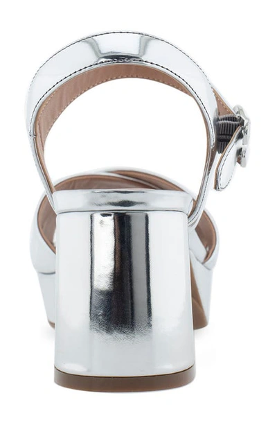 Aerosoles Cosmos Suede Sandal In Silver