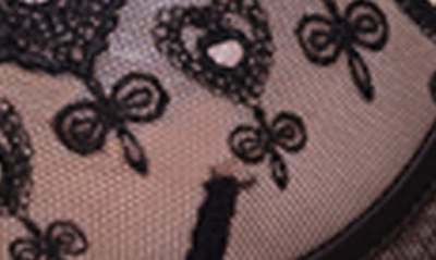 Roma Confidential Rebel Heart Underwire Bra & Thong Set In Black