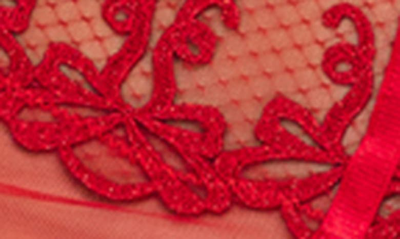 Roma Confidential Rouge Bow Underwire Teddy In Red