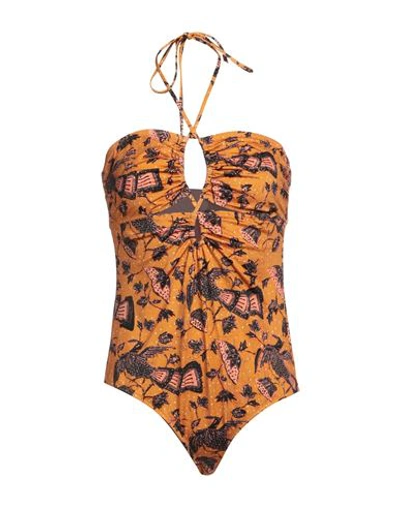 Shop Ulla Johnson Woman One-piece Swimsuit Mandarin Size L Polyamide, Elastane