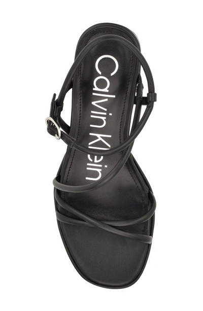 Shop Calvin Klein Liliana Platform Sandal In Black