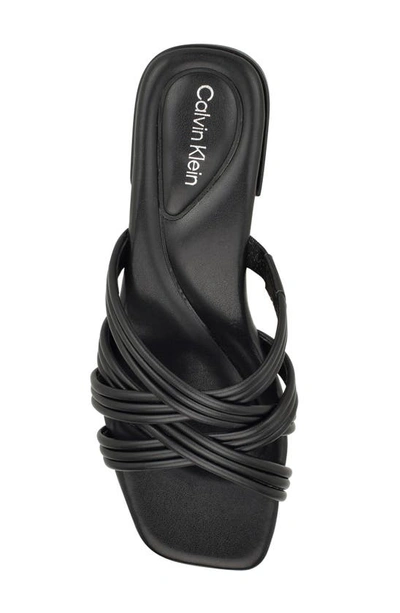 Shop Calvin Klein Trivy Slide Sandal In Blk01