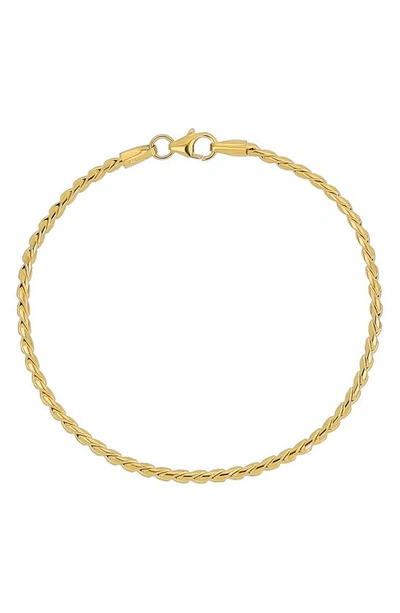 Shop Bony Levy Kiera 14k Gold Twisted Chain Bracelet In 14k Yellow Gold