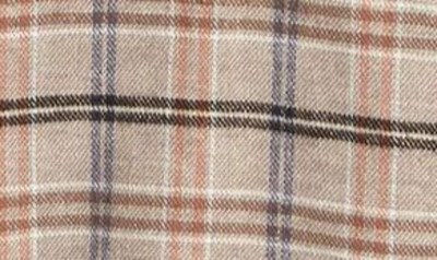Shop Nn07 Arne 5166 Plaid Cotton Flannel Button-up Shirt In Pastel Check