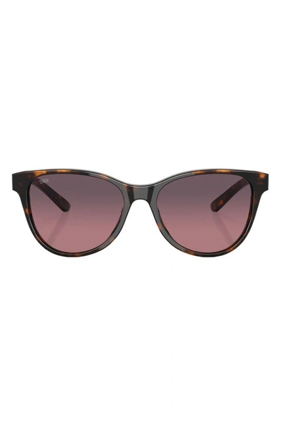 Shop Costa Del Mar Catherine 57mm Gradient Polarized Phantos Sunglasses In Tortoise