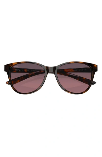 Shop Costa Del Mar Catherine 57mm Gradient Polarized Phantos Sunglasses In Tortoise