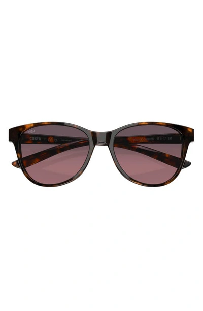 Costa Del Mar Catherine 57mm Gradient Polarized Phantos Sunglasses In Tortoise