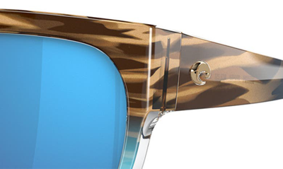 Shop Costa Del Mar Waterwoman 58mm Mirrored Polarized Pillow Sunglasses In Blue Grad