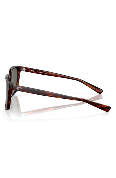 Costa Del Mar Sullivan 53mm Polarized Square Sunglasses In Tortoise