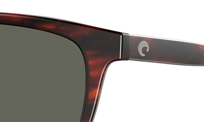 Costa Del Mar Sullivan 53mm Polarized Square Sunglasses In Tortoise