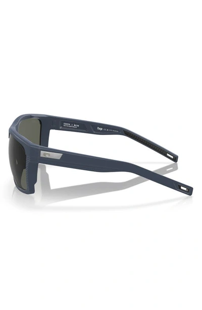 Shop Costa Del Mar Pargo 61mm Polarized Square Sunglasses In Grey