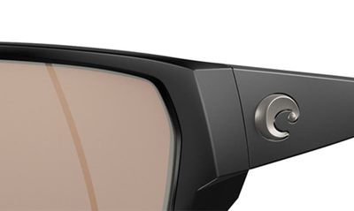 Shop Costa Del Mar Tailfin 60mm Polarized Sunglasses In Black/ Silver