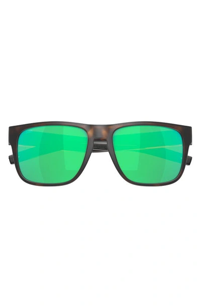 Shop Costa Del Mar Spearo 56mm Polarized Square Sunglasses In Green