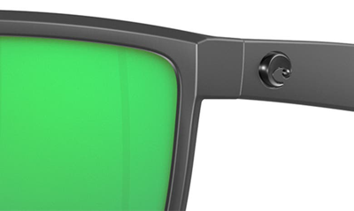Shop Costa Del Mar Rinconcito 60mm Polarized Rectangular Sunglasses In Green