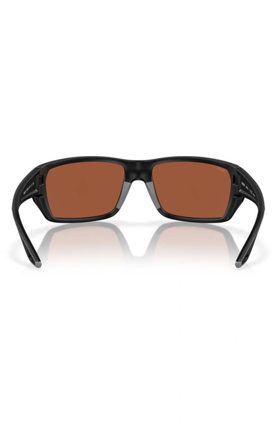 Costa Del Mar Tailfin 60mm Polarized Sunglasses In Black Green