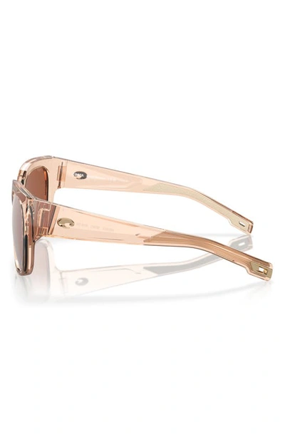 Shop Costa Del Mar Waterwoman 55mm Polarized Pillow Sunglasses In Copper Silver Mirror