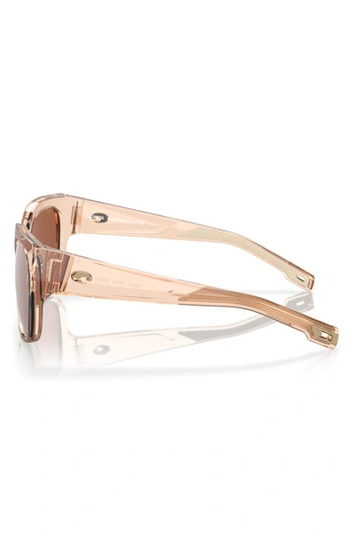 Costa Del Mar Waterwoman 55mm Polarized Pillow Sunglasses In Copper Silver Mirror