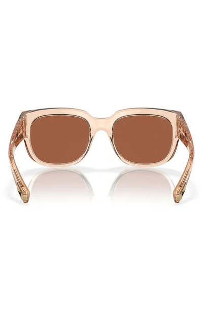 Costa Del Mar Waterwoman 55mm Polarized Pillow Sunglasses In Copper Silver Mirror