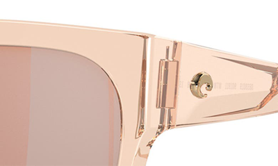 Costa Del Mar Waterwoman 55mm Polarized Pillow Sunglasses In Copper Silver Mirror