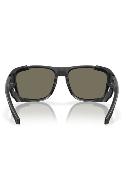 Costa Del Mar King Tide 6 58mm Polarized Rectangular Sunglasses In Blue